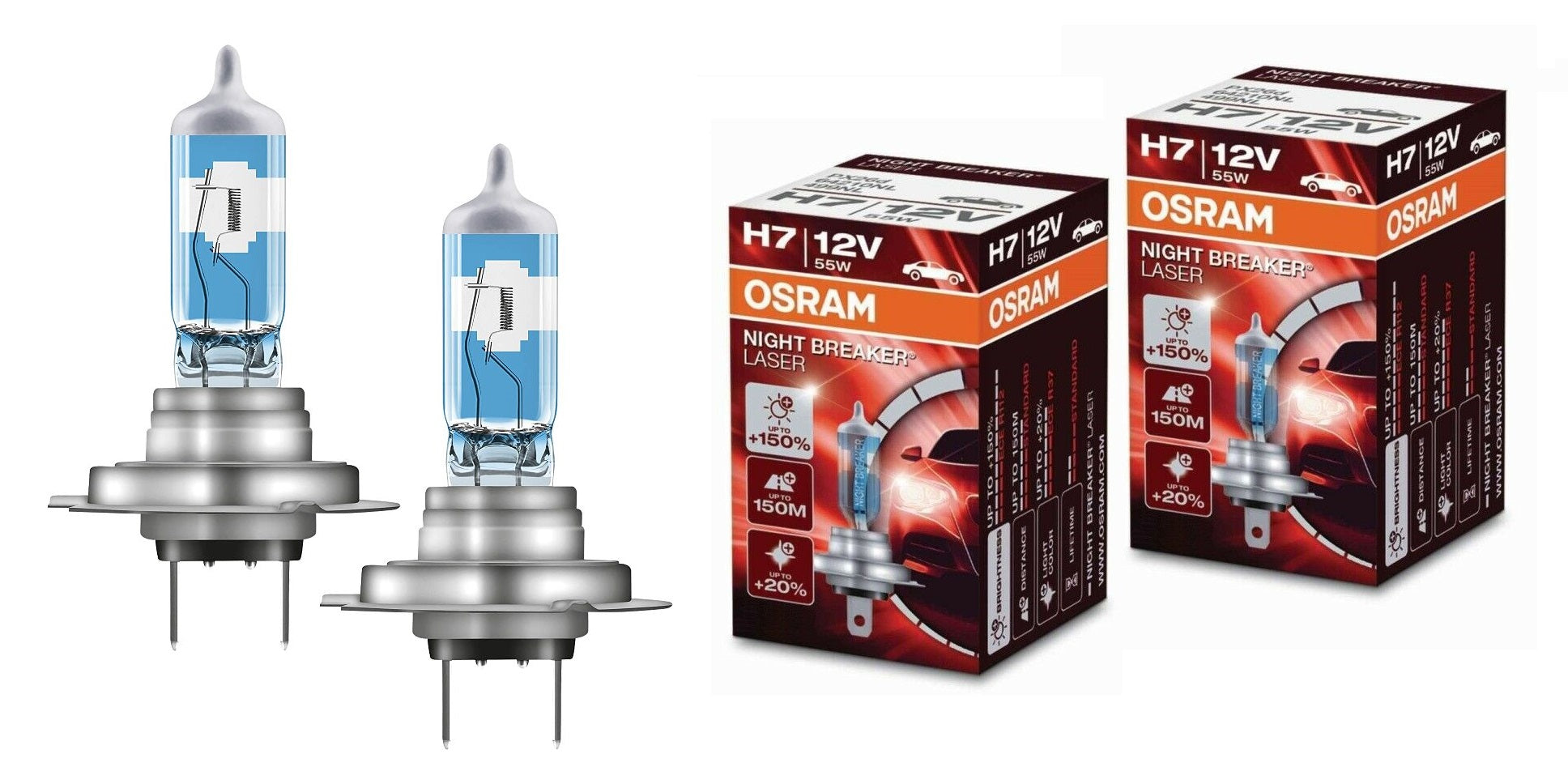 2x OSRAM H7 NIGHT BREAKER LED StVZO-Konforme LED-Nachrüstlampe +