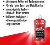 SONAX Polish Wax Color Autopolitur poliert konserviert Farpolitur rot