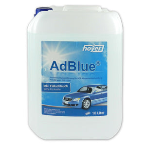 10 Liter Hoyer AdBlue Kanister DEF Harnstofflösung+Ausgießer BMW VW AUDI PKW