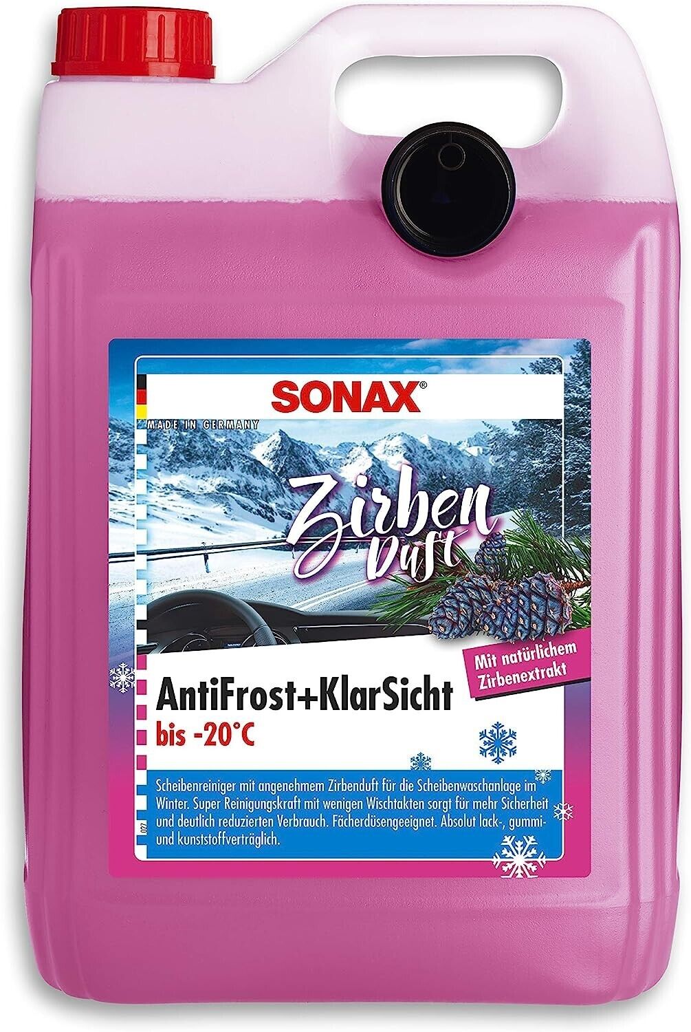 SONAX ANTIFROST+KLARSICHT 5L Zirbe bis zu -20°C Scheiben