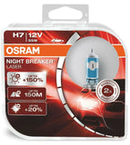 OSRAM NIGHT BREAKER LASER +150% NEXT GENERATION H1 H3 H4 H7 HB3 HB4 H8 H11