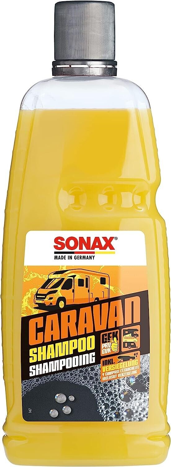 SONAX CARAVAN Shampoo 1L Wohnwagen Reinigung Wohnmobil Pflege Wäsche Camping