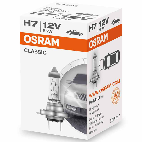 1x Osram H7 64210CLC Classic Lampe 12V 55W Glühlampen Birnen Autolampen
