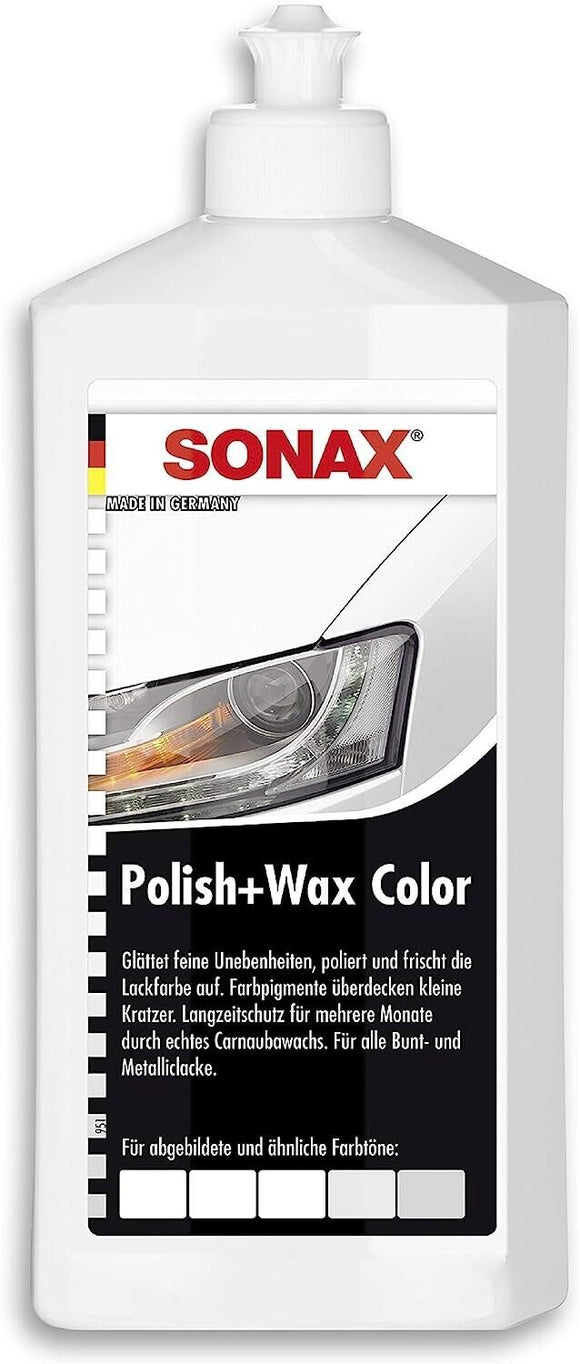 SONAX Polish Wax Color Autopolitur poliert konserviert Farpolitur weiß