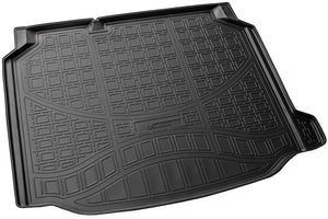 Gummi Kofferraumwanne für Seat Leon III, 5F Schrägheck, 5 Türen | BJ 2012-2020 | Kofferraummatte passgenau mit Rand